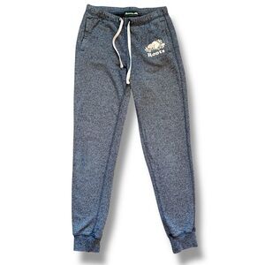 Roots Women’s Navy Blue Drawstring Pull on Jogger Sweat Pants Size XXSmall